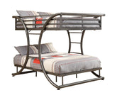 Coaster Stephan Full over Full Bunk Bed Gunmetal Model 460078
